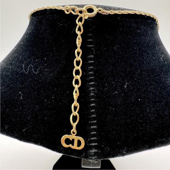✨WALL OPTION Christian Dior Vintage Crystal Pendant Necklace - Picture 6 of 7